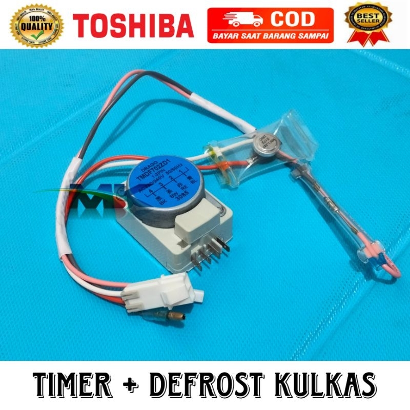Timer Dan Defrost Kulkas Toshiba 2 Pintu 1 Set