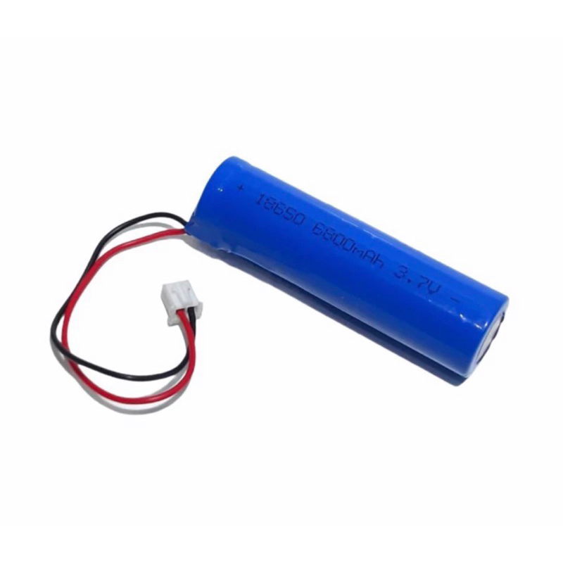 BATERAI 18650 + Socket Kabel Batrai Batre Cas Lampu Emergency Pompa Galon Kipas mini Speaker Portabl