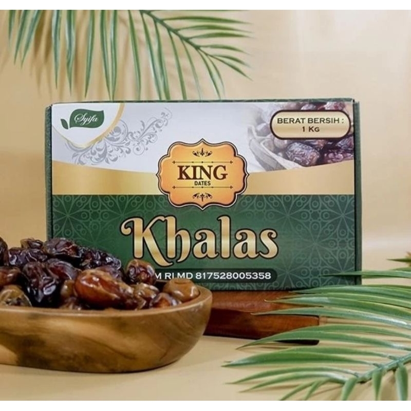 

KURMA KHALAS KING DATES SYIFA 1KG KHALAS PREMIUM