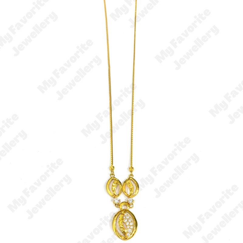 Kalung Italy Variasi Gantung Emas Asli Kadar 700 Terbaru