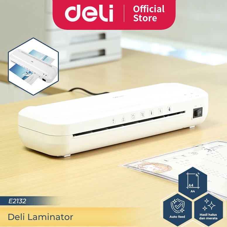 

KODE Q1R8 Deli Laminator Mesin Laminating A4 F4 71 MIC Laminasi HotPanas Dokumen Cepat Praktis E2132