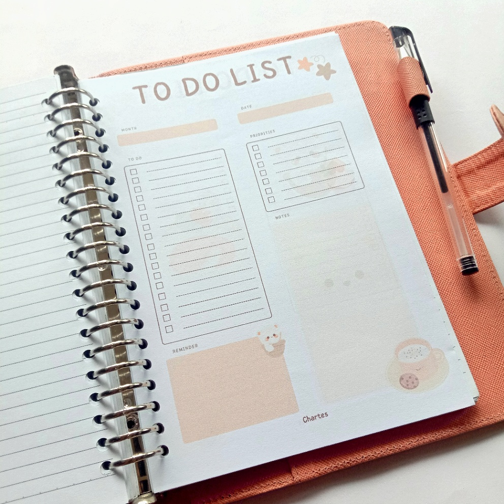 

Chartes Loose Leaf Isi Binder To Do List Karater Bear A5 30 Lembar