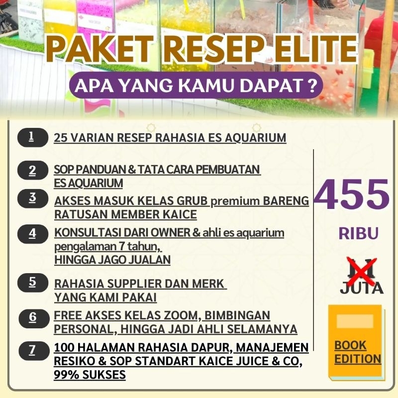 

Paket Resep & PEDOMAN SOP 100 HALAMAN ELITE Kaice