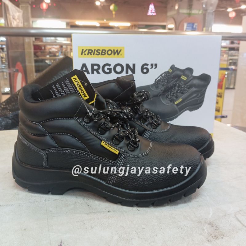 Sepatu Safety Krisbow ARGON 6" Berkualitas Original 100% / Safety Shoes Keselamatan Kerja