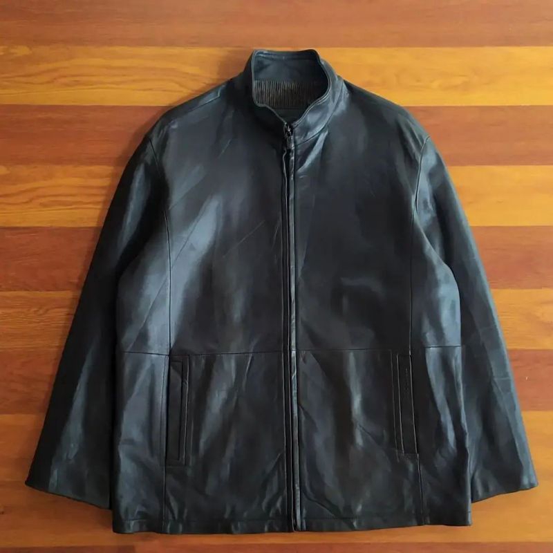 vauntour italy leather jacket ( L ) pria