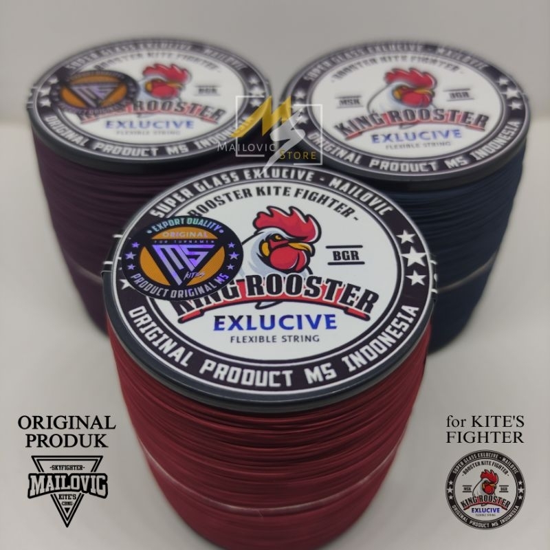 Gelasan Layangan King Rooster Exlucive N66 Bobin Hijau Original Mailovic store Super Seot Sukhoi