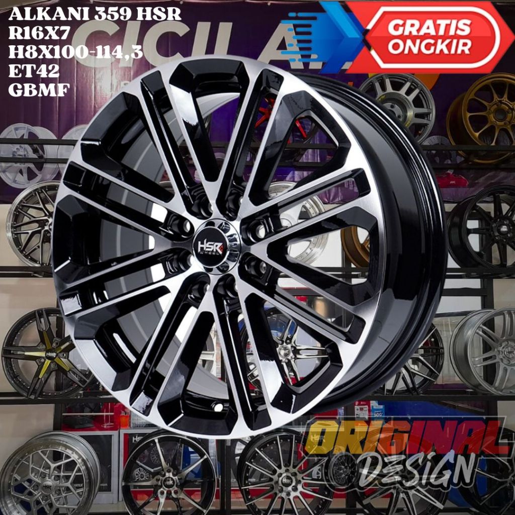 Velg Mobil AVANZA , XENIA , ROCKY , RAIZE , HSR ALKANI RING 16 R16 MURAH