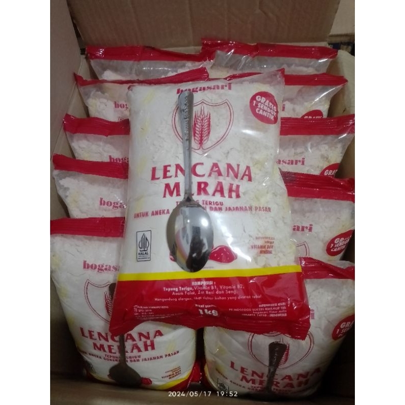

Tepung Bogasari Lencana Merah (sudah tidak promo sendok) barang baru expaied 2026