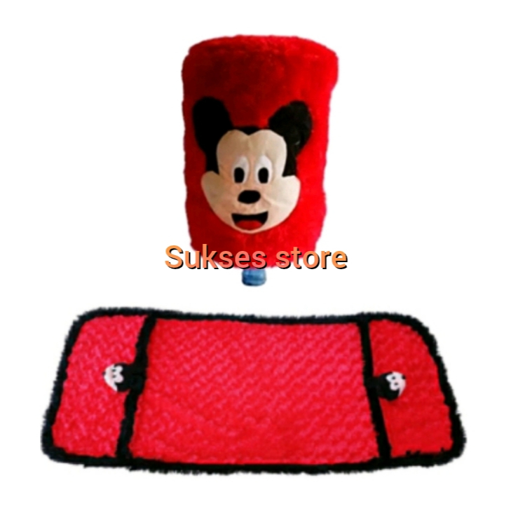 RPOMO SET 2IN1 TAPLAK KULKAS DAN SARUNG GALON KARAKTER