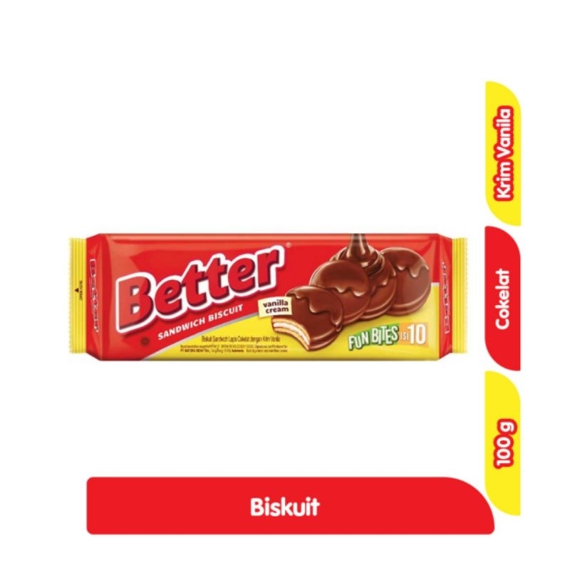 

BETTER FUN BITES SANDWICH BISKUIT 100G