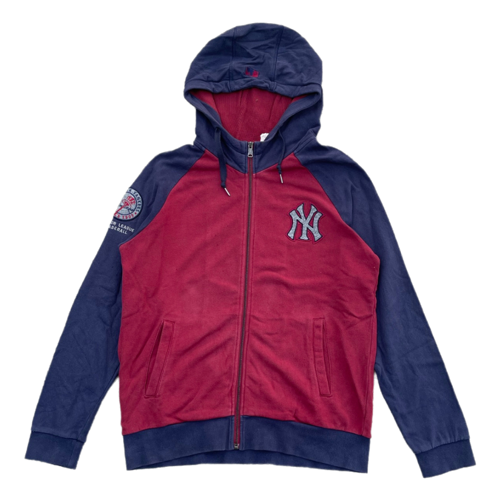 HOODIE MLB YANKEES SECOND ORIGINAL 2 WARNA MERAH DAN BIRU