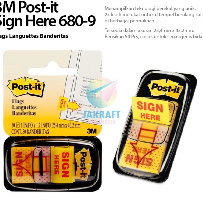 

HJ6 5 Lembar 3M POSTIT 689 SN HERE isi 5 Sticky Note Memo Tempel Bahan Plastik