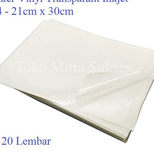 

KP8 Stiker Vinyl Transparant Inkjet A4