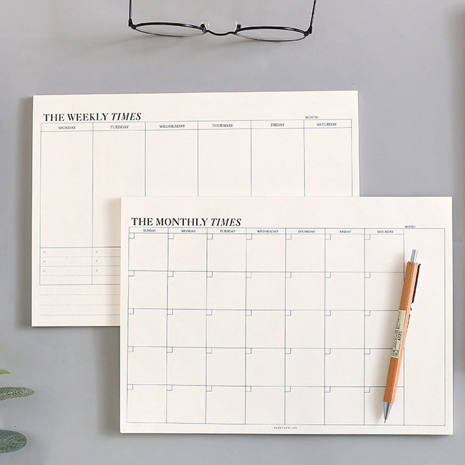 

Terlaris The Times Weekly Monthly Planner Memopad CREATIV