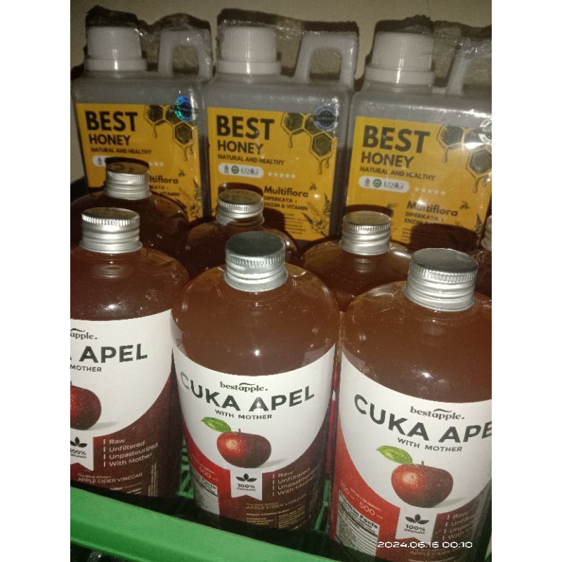 

Cuka Apel 100% Original Bestapple kemasan 500ml With Mother Untuk Diet, Detox, glowing dll