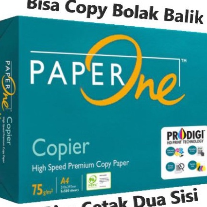 

Kilat Kes Print Fotocopy HVS A4 75 gr PaperOne Rim