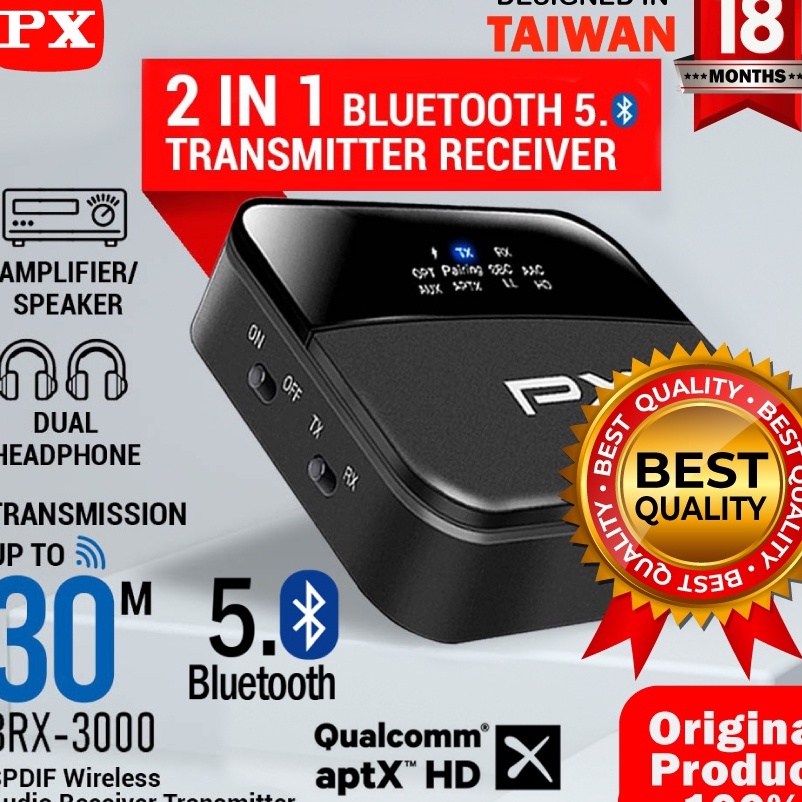 KF7 Bluetooth Receiver Transmitter Audio 5 HD stereo 2 in1 PX BRX3 Home Audio Receiver Bluetooth