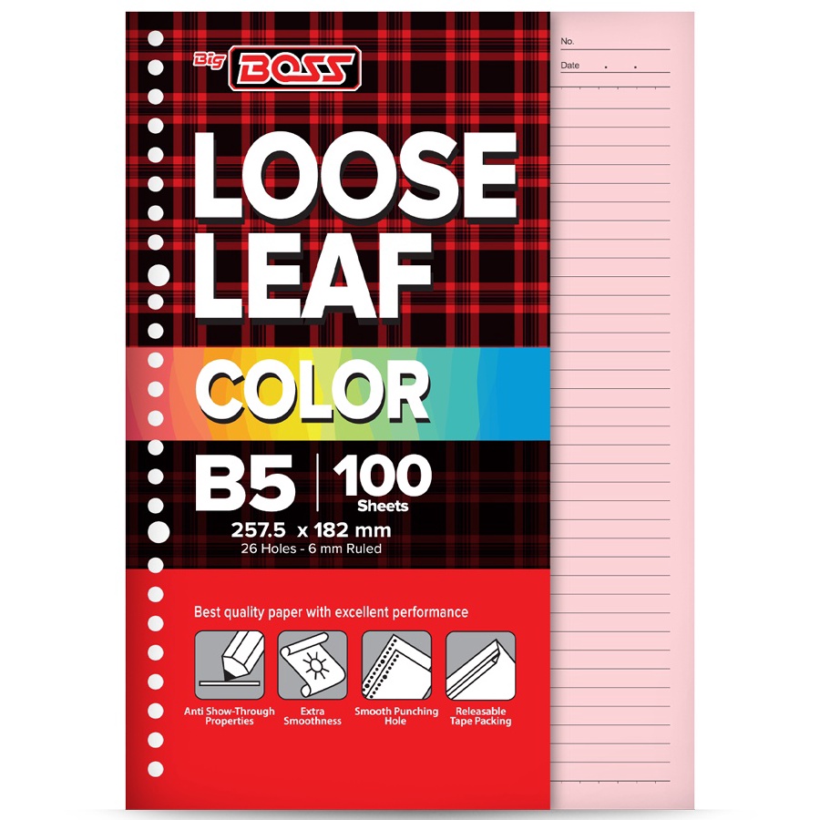 

Limit Boss Loose Leaf B5 1 Lembar Pink BBO LL 1 B5 17