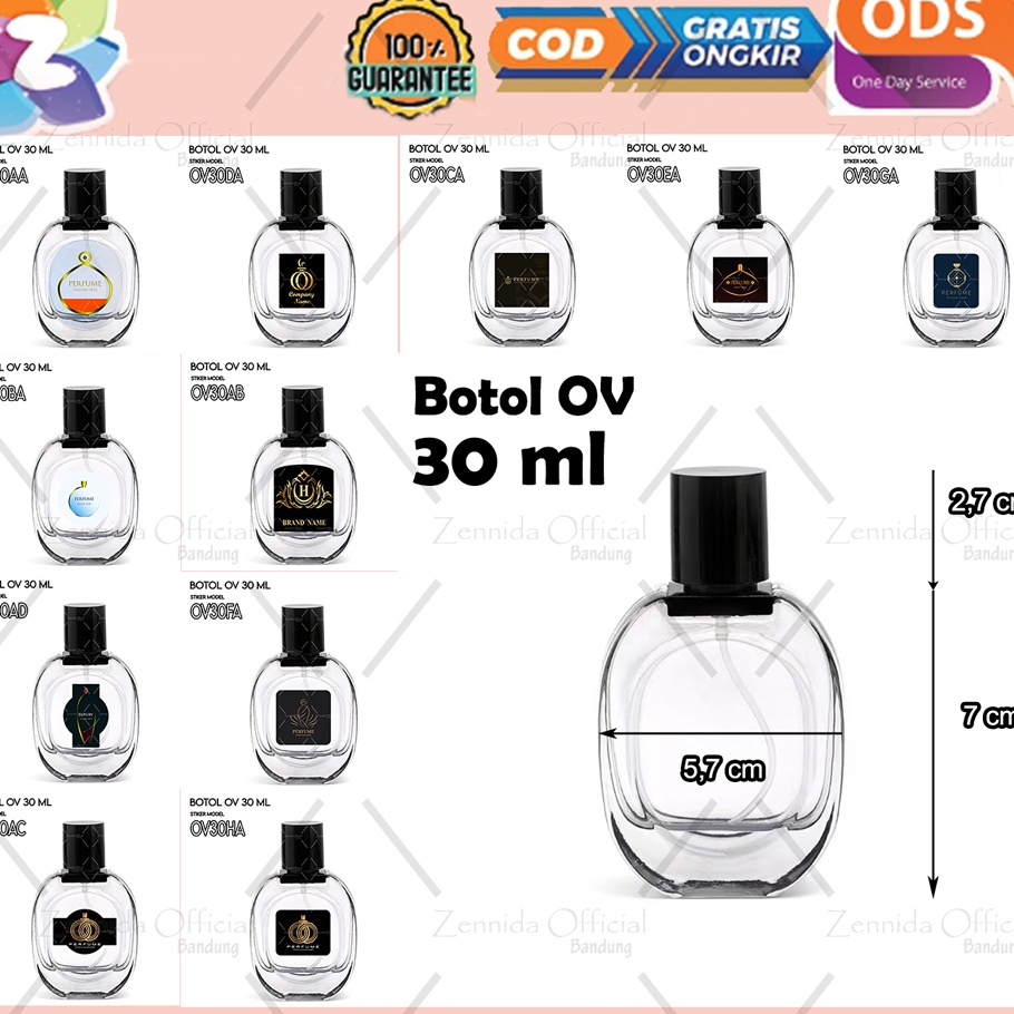 

FG2 Stiker Botol Parfum OV 3 ml Oval Parfume Sticker Label Custom Premium Glossy