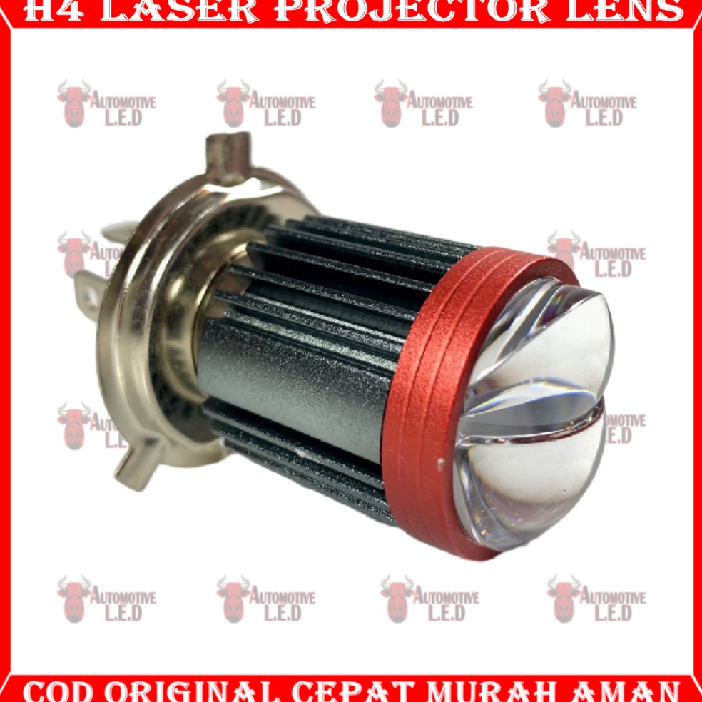 Harga Murah ORIGINAL H4 LASER HYPER LAMPU LED MOTOR H4 LASER 2 WARNA  LED H4 LASER MOTOR UNIVERSAL  