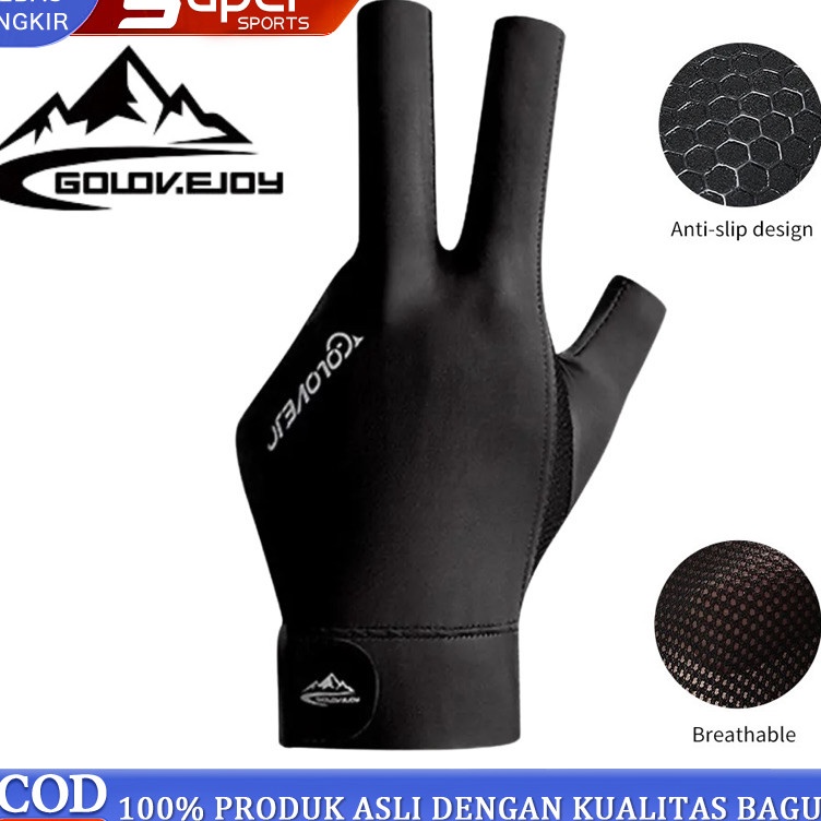 Pusat Jual  Sarung Tangan Biliar Anti Selip Sarung Tangan Biliar Jari Terbuka dan Jari Penuh Sarung 