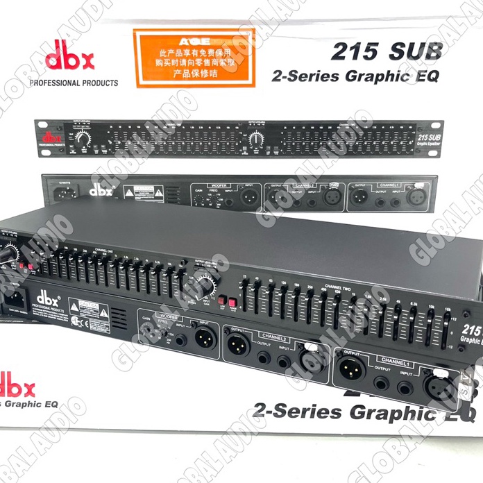 Langka Equaliser DBX 215Sub  Equaliser DBX 215 EQ Garde A Equlisez Dbx215plus  Dbx215 Bagus 2 piliha