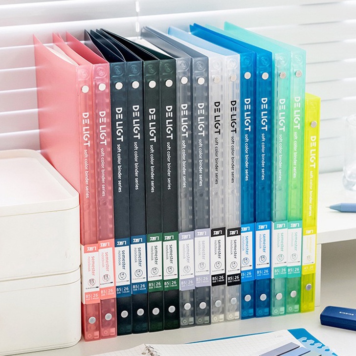

HJ6 DE LT A5B5 SOFT COLOR BINDER NOTEBOOK CASE