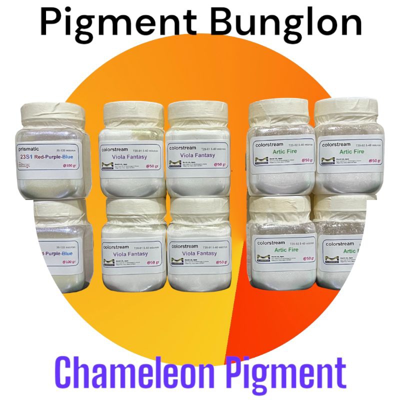 pigment bunglon chameleon pigment untuk membuat efek warna cat body mobil dan motor