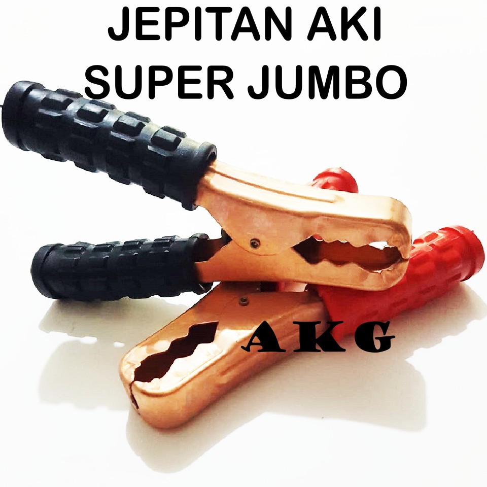 Jepitan Aki / Penjepit Accu Buaya Tembaga Jumbo