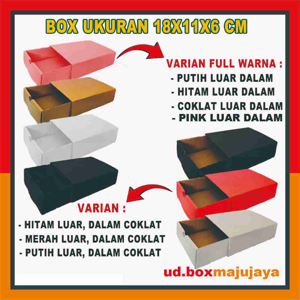

Box 18x11x6 cm / Box Slide / Kardus Polos