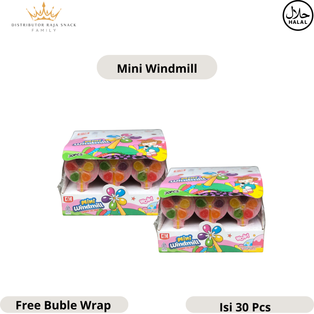 

Dsm Permen Mini Windmill 1 Box Isi 30pcs