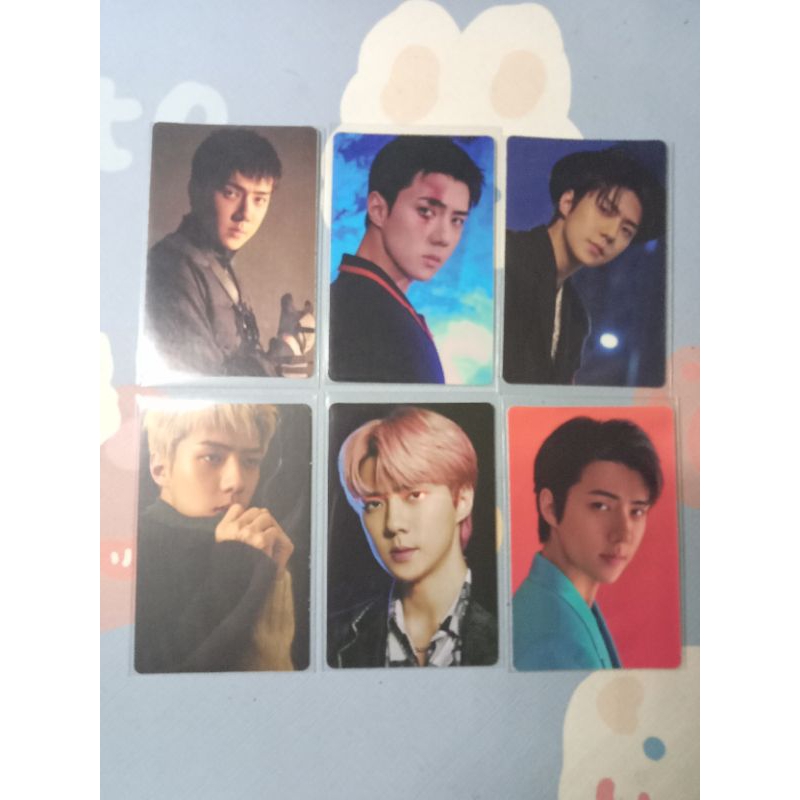 photocard pc sehun sticker wal, 1bv, for life, obsession