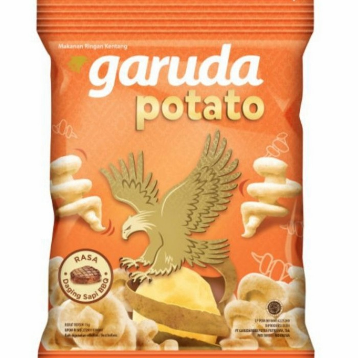 

GARUDA POTATO BBQ 50 GRAM KRIPIK KENTANG RASA DAGING SAPI