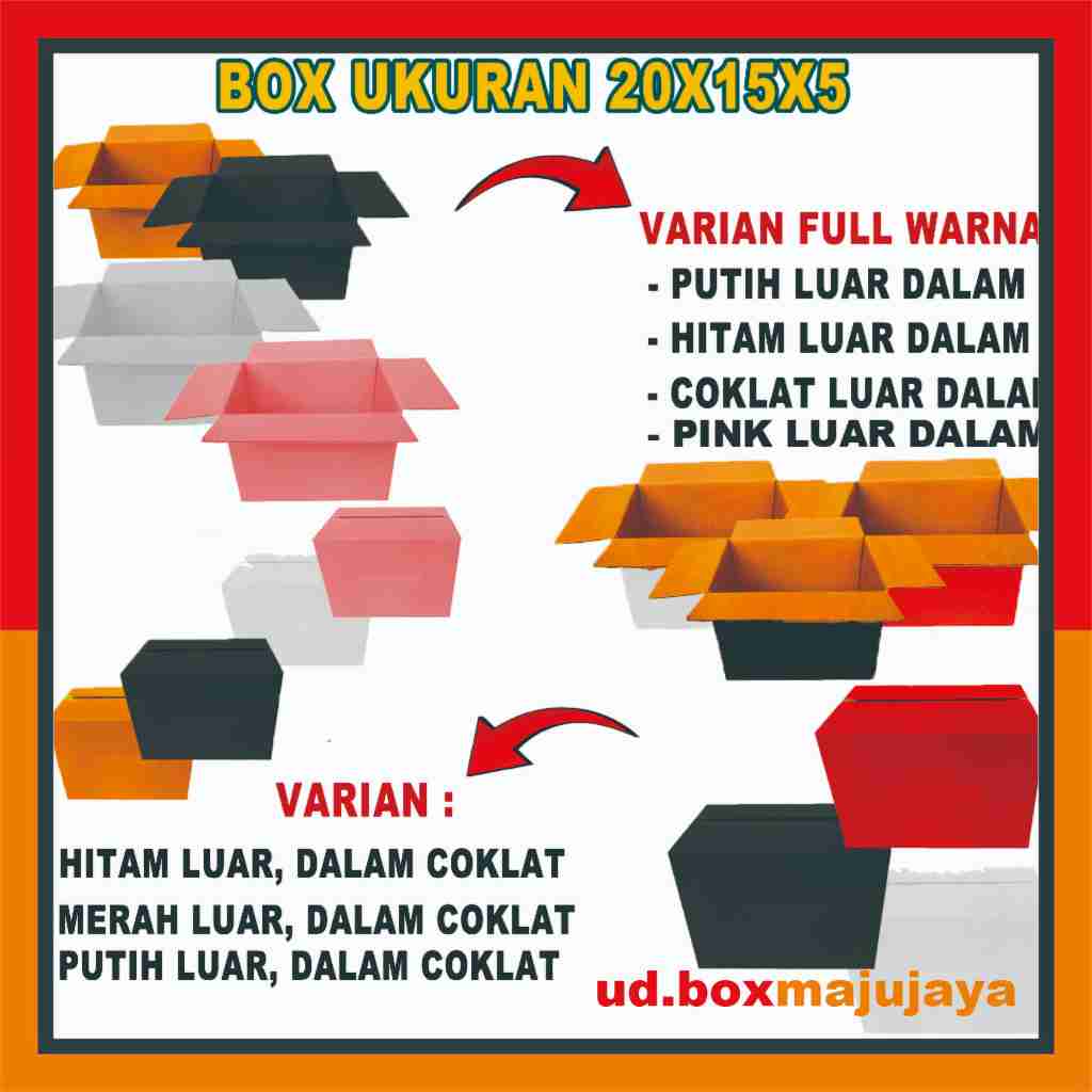 

Kardus 20x15x5 cm / Box Packing / Kotak Aksesories / Box Kue Tart