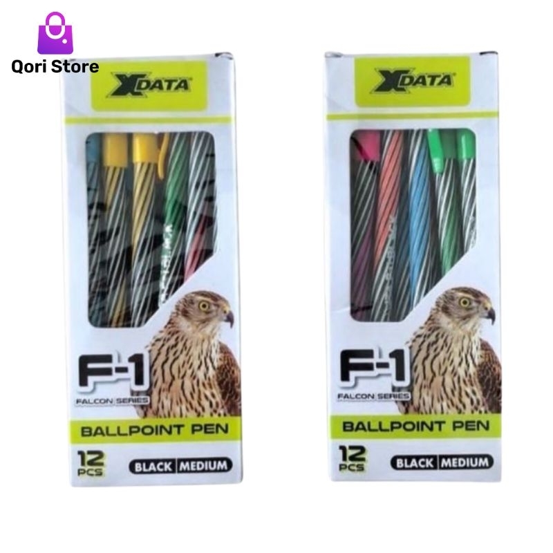 

Qori Store - Pulpen Falcon Xdata F1 1 Pack Isi 12 Pcs / Pulpen Falcon 1 Pack / Pulpen Xdata F1 / Bolpoin Falcon F1 / Pulpen Sekolah / Pulpen Kantor