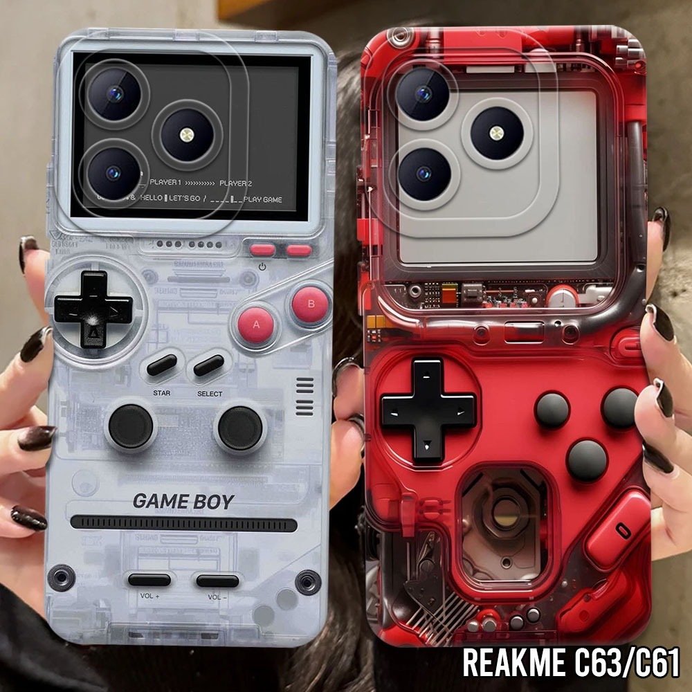 Casing Hp Realme C63/C61 Terbaru - Fashion Case Gameboy (SK03) - Case Pro Camera Realme C63 Sukacase
