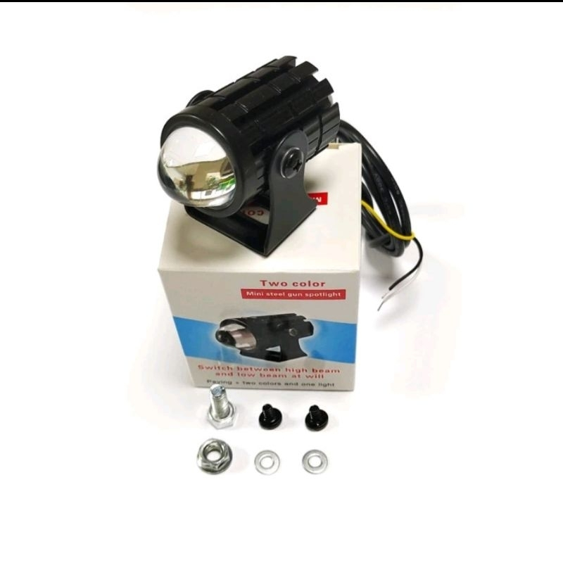 1pcs Lampu Tembak Laser Led Mini 2 Warna - Lampu Tembak Sorot Foglamp Mini D2 Laser Gun