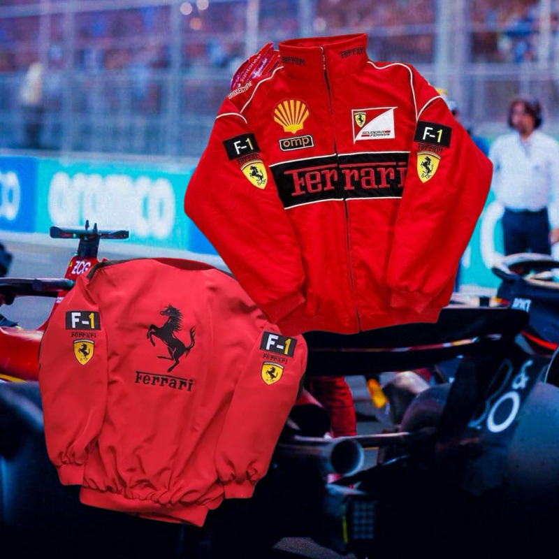 IAMYOURQL - Ferrari Red Race Jacket