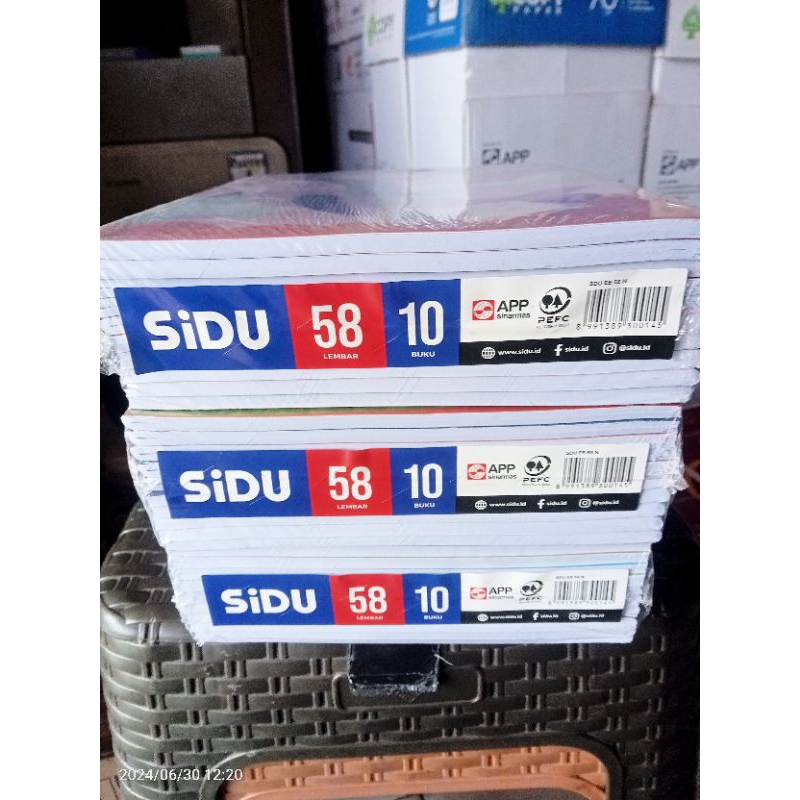 

buku tulis sidu 58 lembar 1 pack isi 10 buku