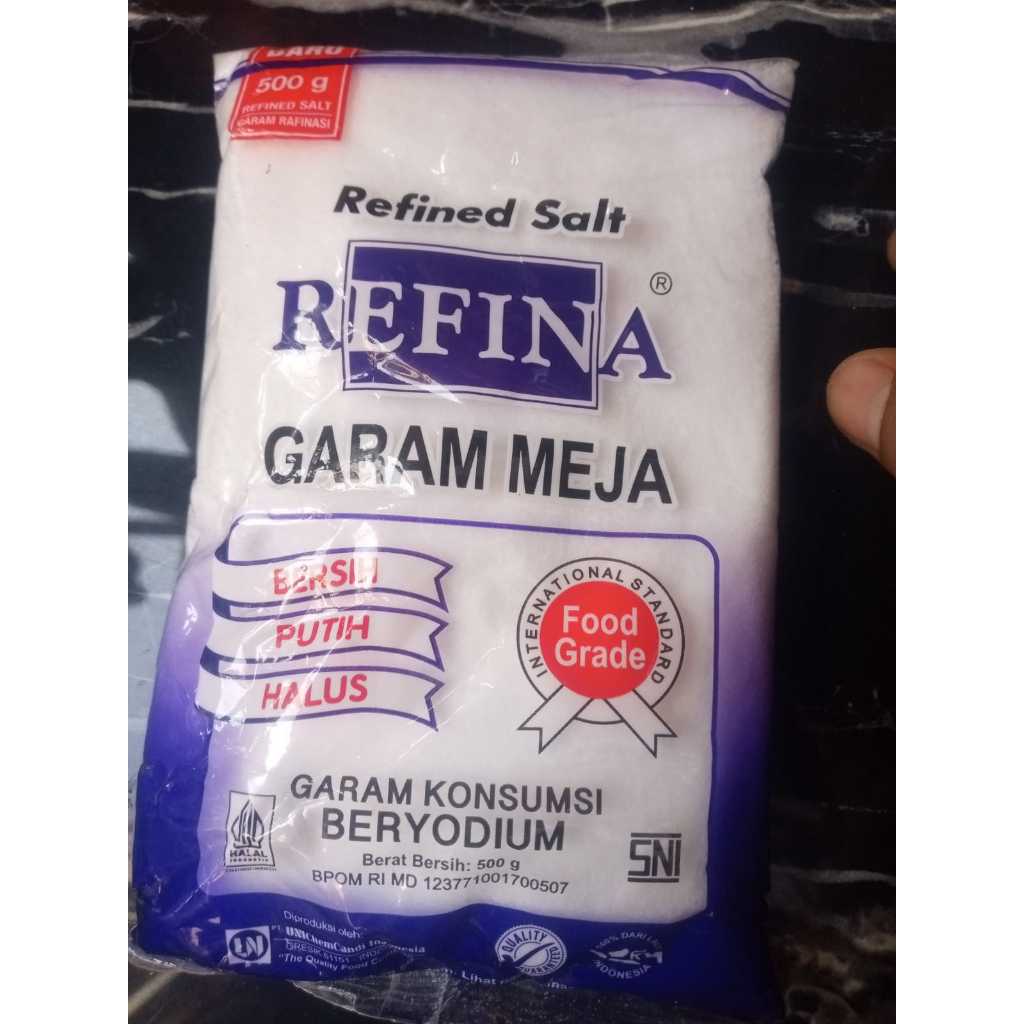 

GARAM MEJA REFINA 500GR - BUMBU PENYEDAP MAKANAN