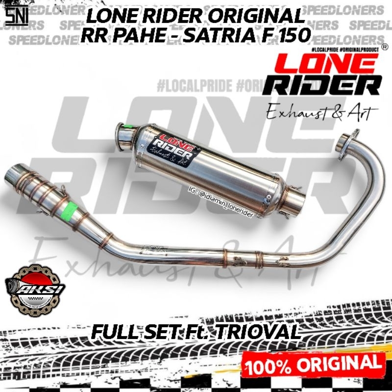 LONE RIDER ORIGINAL Knalpot LR Satria Fu RR Pahe Full System