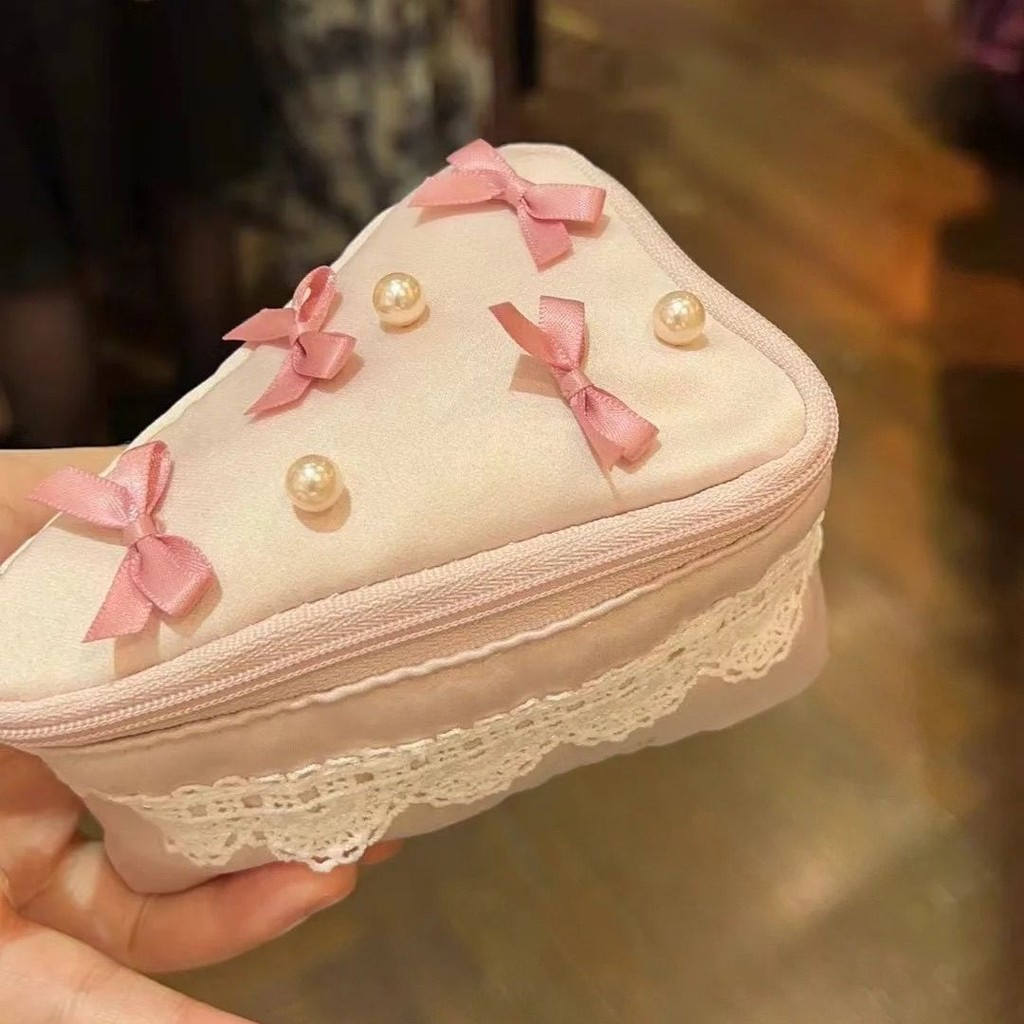 

Ladies' Style Rose Bow Cherry Strawberry Cake Cosmetic Bag/Pencil case