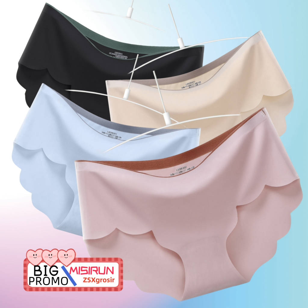 {COD✅}Celana Dalam Musim Panas Celana Dalam Wanita Sutra Es Berkualitas Tinggi celana dalam wanita t