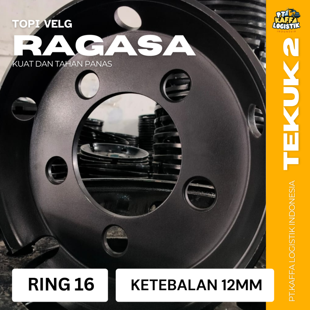 TOPI VELG TRUK RAGASA / DYHNA / DUTRO RING 16  LUBANG 5 TEBAL 12 MM LUBANG ANGIN MERCY ( BULAT ) TEK