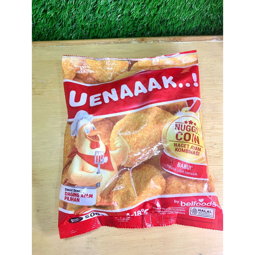 

Belfoods Uenaakk / Belfoods Chicken Nugget / 500G / Termurah Lezat Terlaris