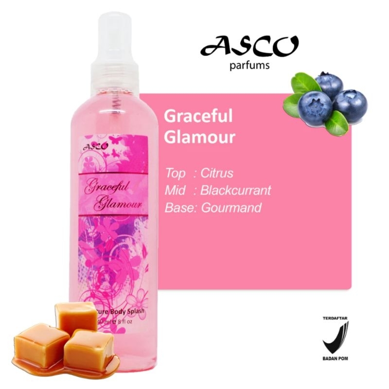 Asco Body Splash / Graceful Glamour 240ml / Asco Body Mist