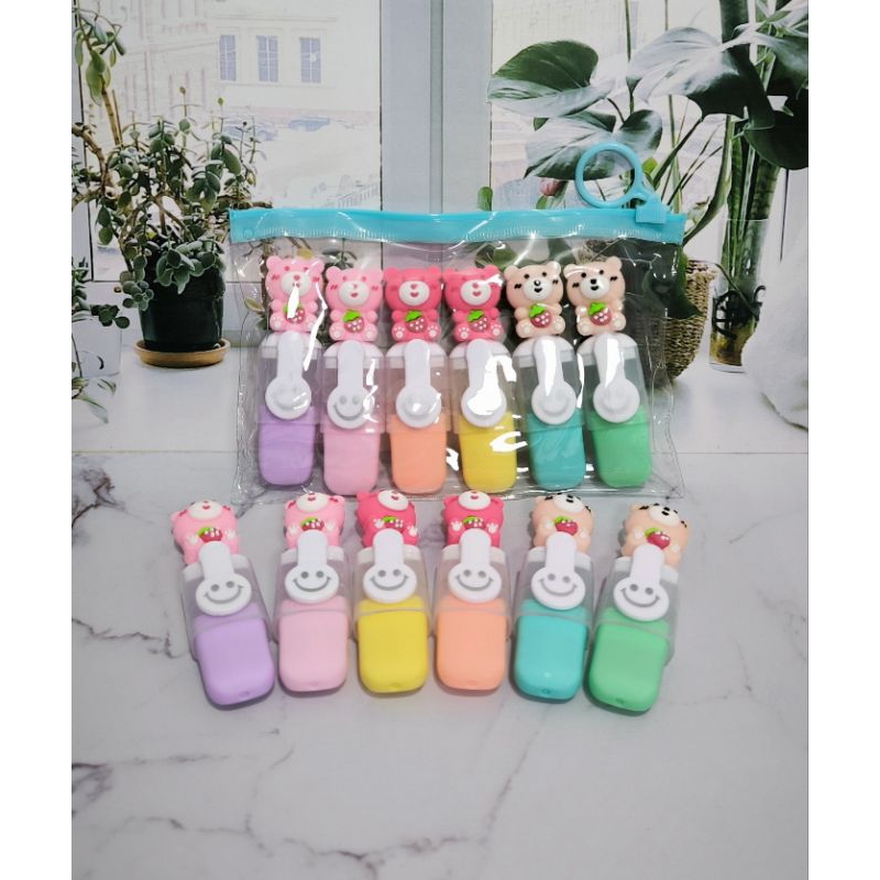 

STABILO 1 SET ISI 6PCS MOTIF KARTUN HIGHLIGHTER 1 SET ISI 6PCS KARAKTER LUCU IMUT VIRAL1 Set isi 6 stabilo / highlighter