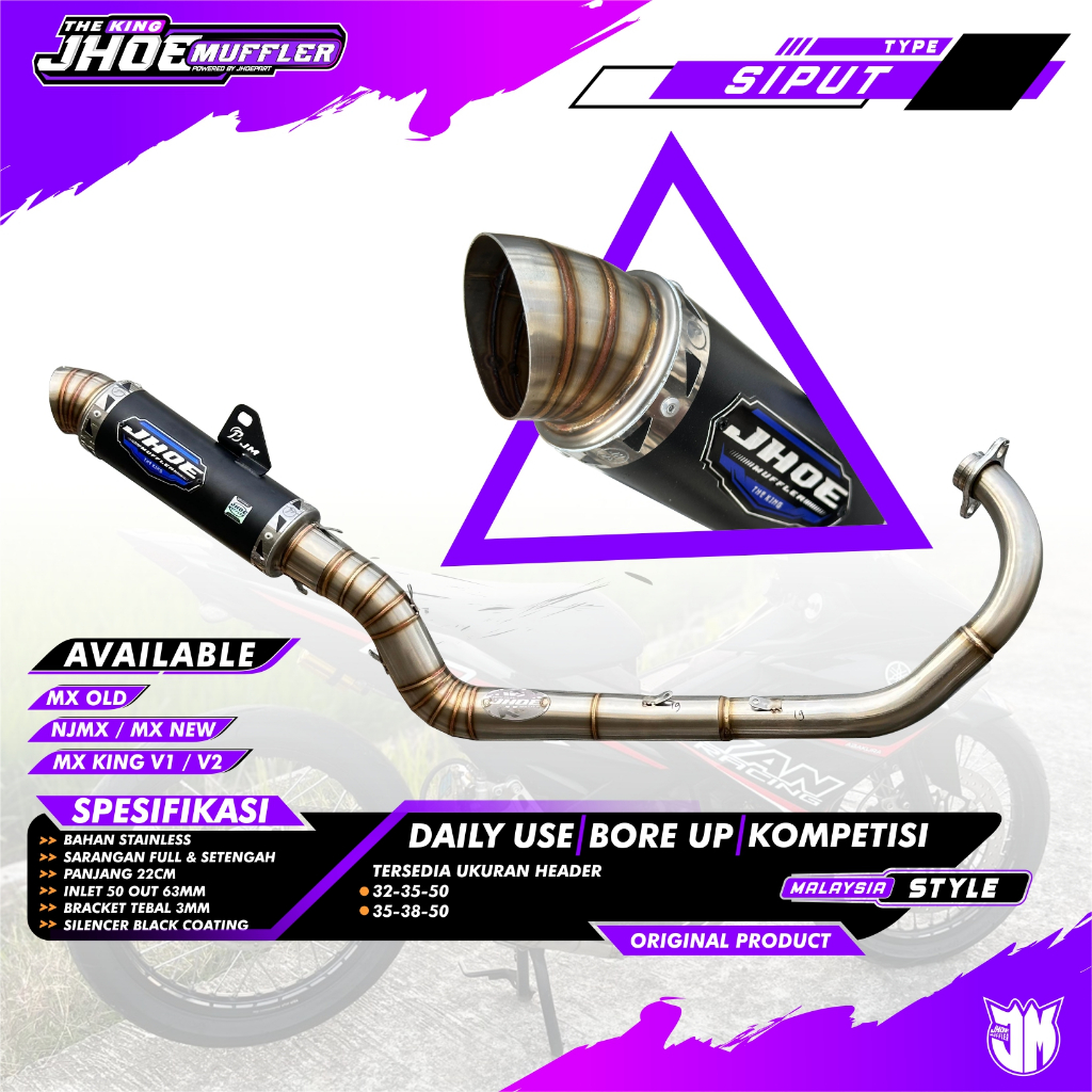 Knalpot Racing MX KING MX NEW MX OLD Type KEONG Malaysia Style By Jhoe Muffler