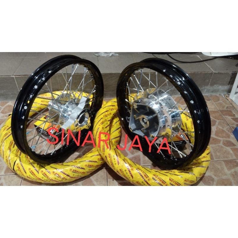paketan velg nmax old nmax new yamaha 140 160 14 plus ban sudah dirakit dan stel