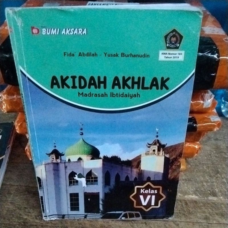 buku aqidah akhlak madrasah ibtidaiyah kelas 6/VI bumi aksara